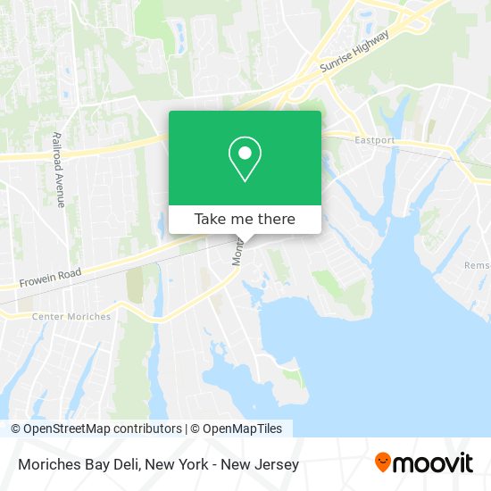 Mapa de Moriches Bay Deli