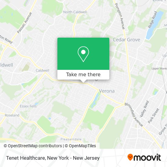 Tenet Healthcare map