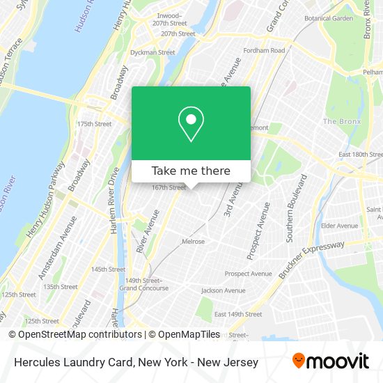 Hercules Laundry Card map