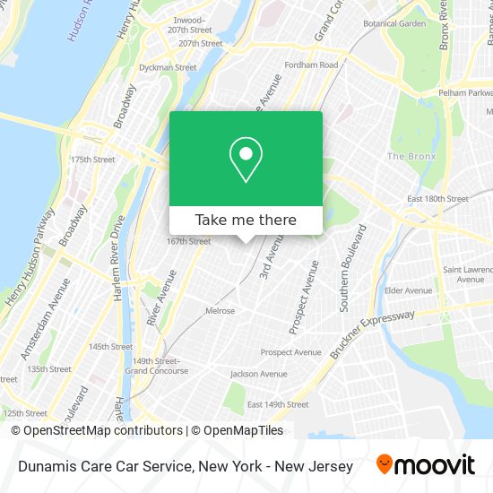 Mapa de Dunamis Care Car Service