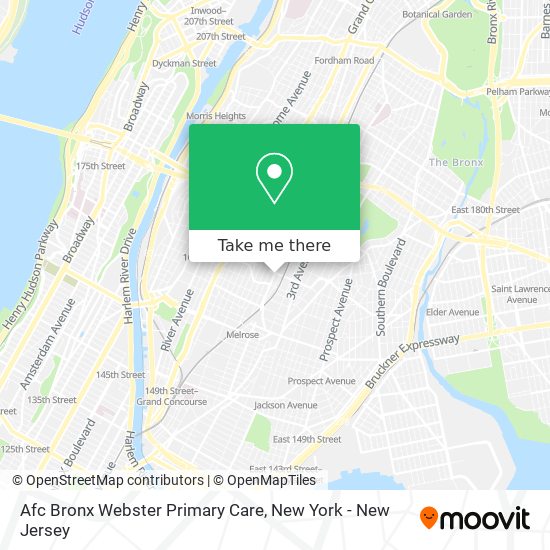 Afc Bronx Webster Primary Care map