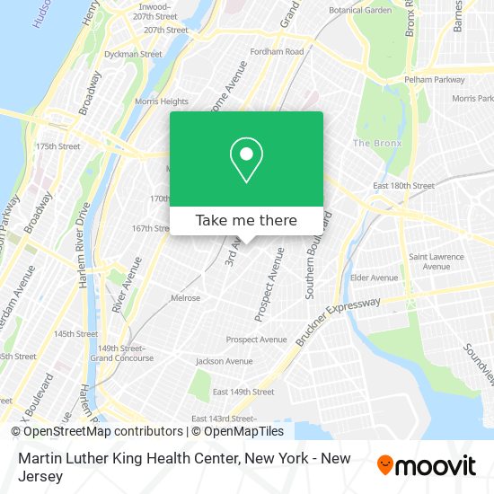 Martin Luther King Health Center map