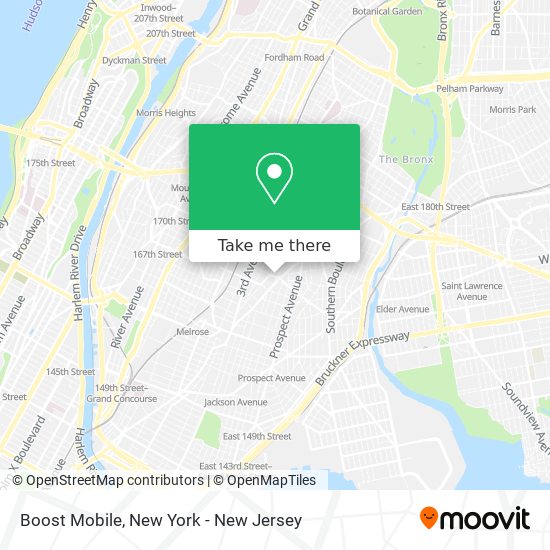 Boost Mobile map