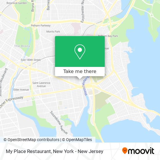 Mapa de My Place Restaurant