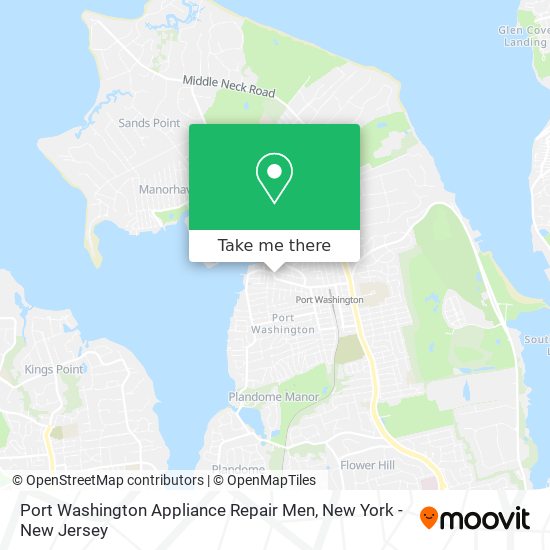 Mapa de Port Washington Appliance Repair Men