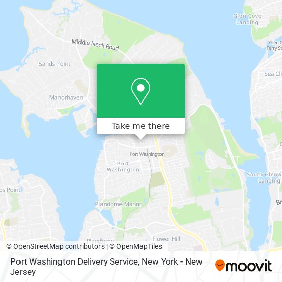Mapa de Port Washington Delivery Service