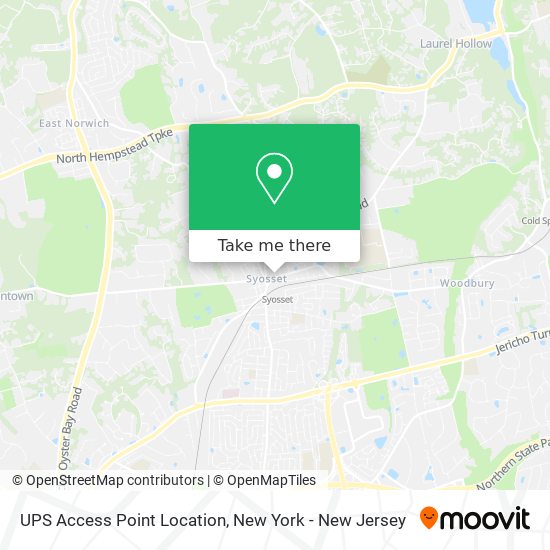 UPS Access Point Location map