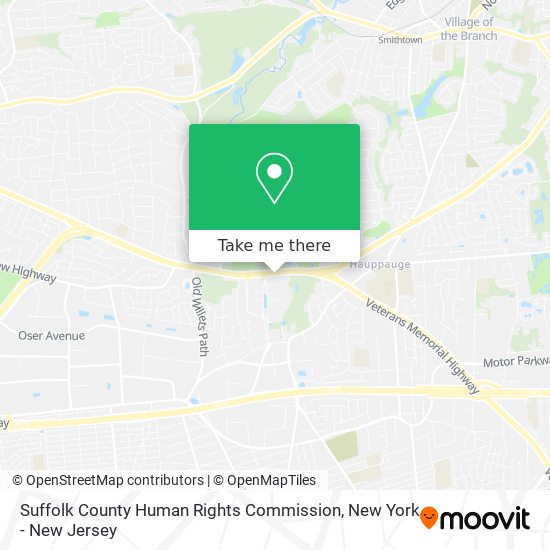 Suffolk County Human Rights Commission map