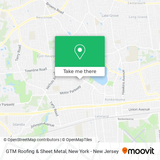 Mapa de GTM Roofing & Sheet Metal