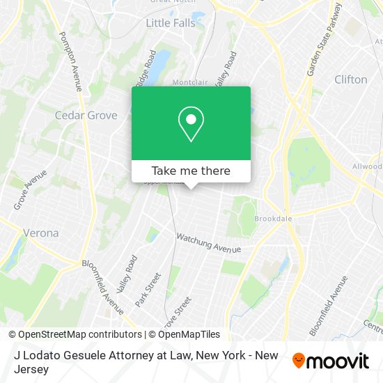 Mapa de J Lodato Gesuele Attorney at Law