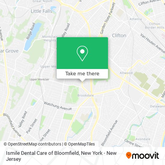 Ismile Dental Care of Bloomfield map