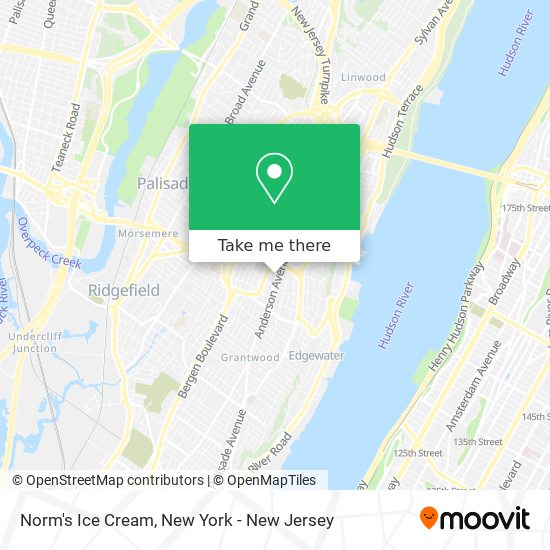 Norm's Ice Cream map