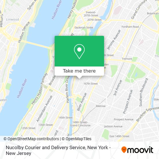 Mapa de Nucolby Courier and Delivery Service