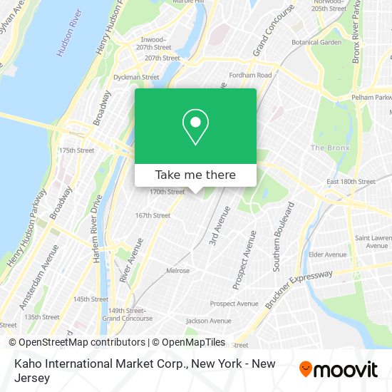 Kaho International Market Corp. map