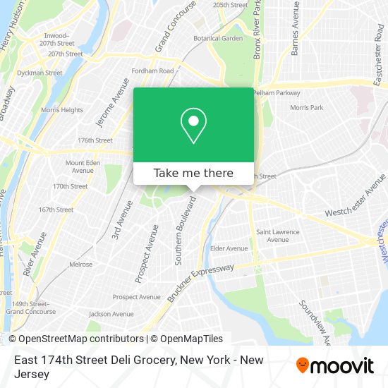 East 174th Street Deli Grocery map