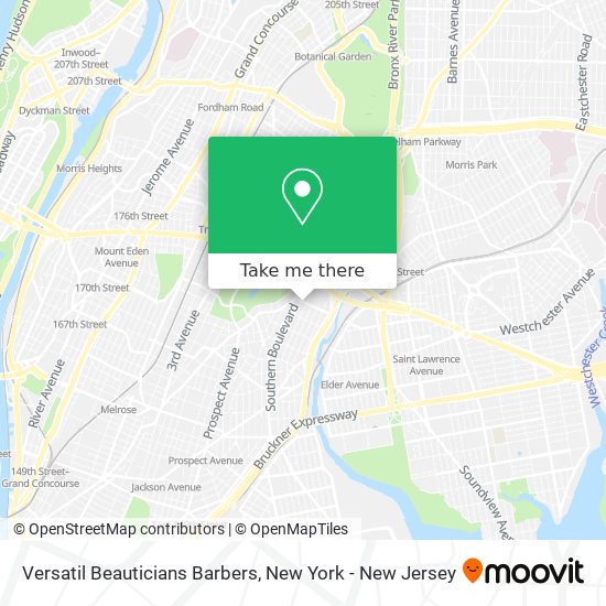 Versatil Beauticians Barbers map