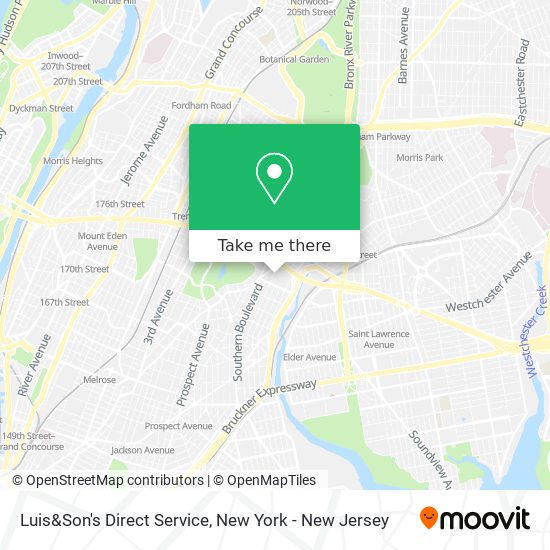 Luis&Son's Direct Service map