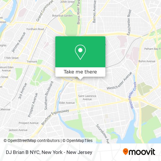 DJ Brian B NYC map