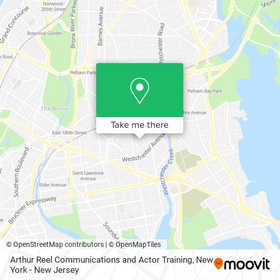 Arthur Reel Communications and Actor Training map