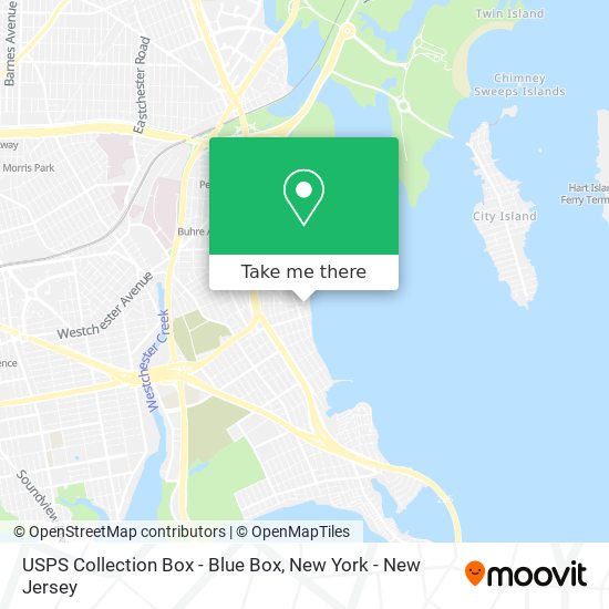 USPS Collection Box - Blue Box map