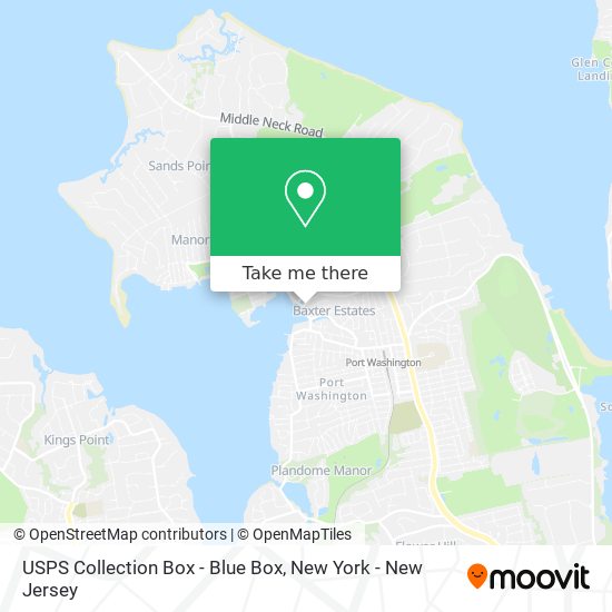 USPS Collection Box - Blue Box map