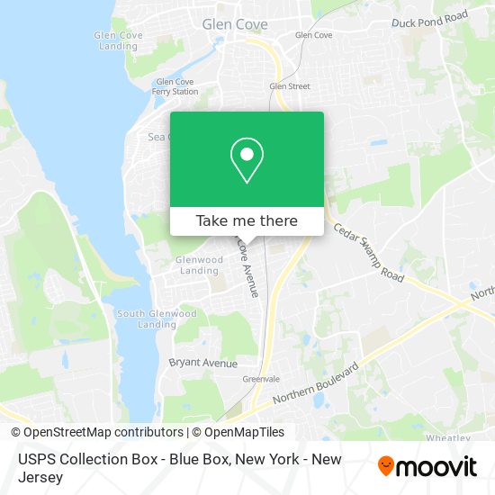 USPS Collection Box - Blue Box map