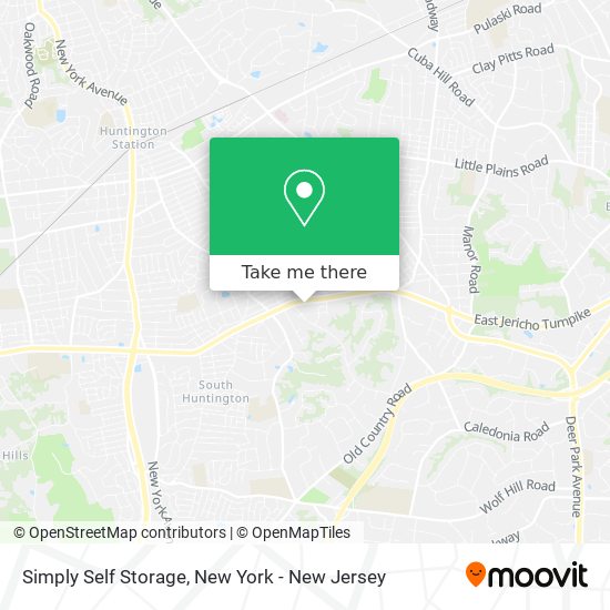 Simply Self Storage map