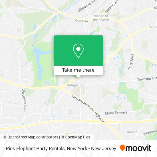 Mapa de Pink Elephant Party Rentals