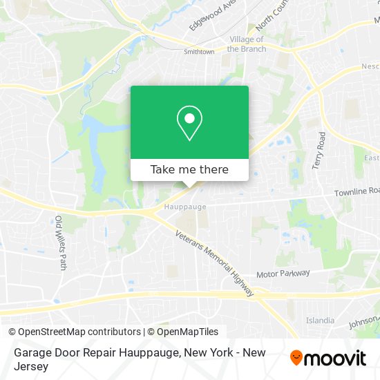 Garage Door Repair Hauppauge map