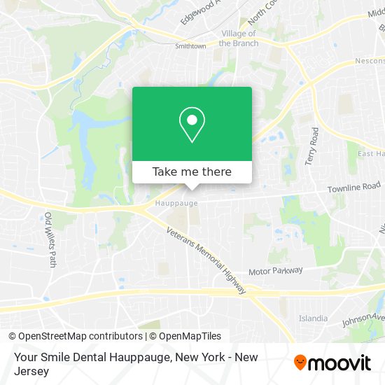 Your Smile Dental Hauppauge map