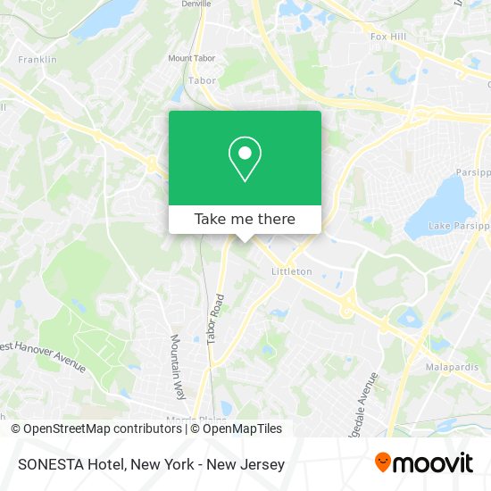 SONESTA Hotel map