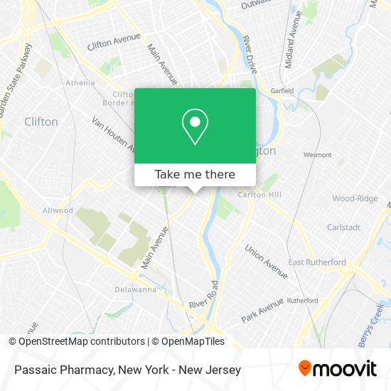 Mapa de Passaic Pharmacy