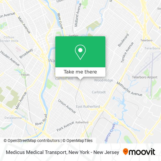 Medicus Medical Transport map