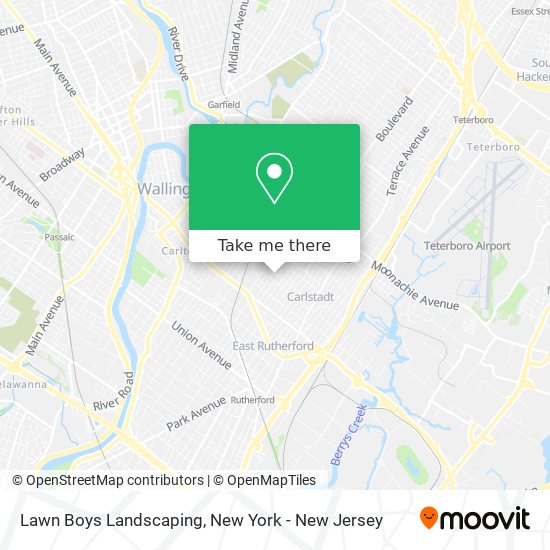 Lawn Boys Landscaping map