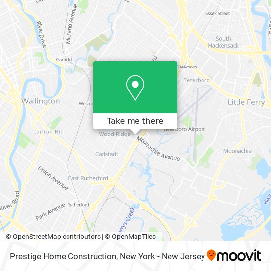 Prestige Home Construction map