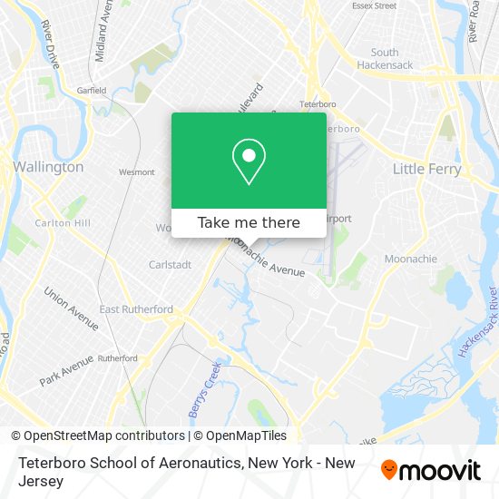 Teterboro School of Aeronautics map