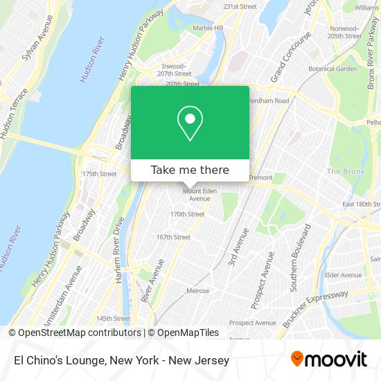 El Chino's Lounge map