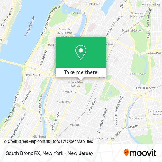 Mapa de South Bronx RX