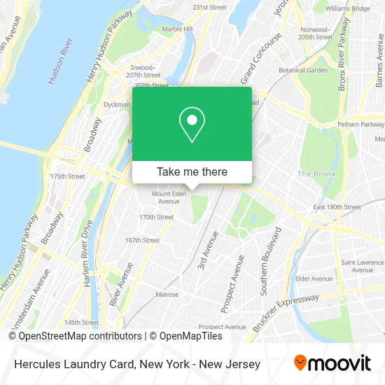 Hercules Laundry Card map