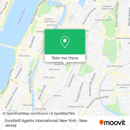 Mapa de Goodwill Agents International