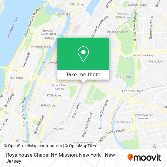 Royalhouse Chapel NY Mission map