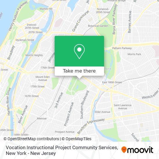 Mapa de Vocation Instructional Project Community Services