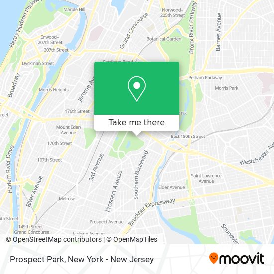 Mapa de Prospect Park