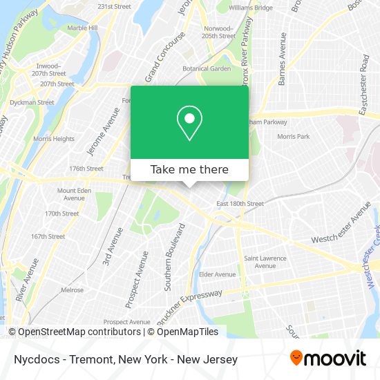 Mapa de Nycdocs - Tremont