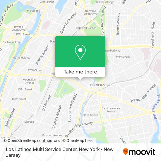 Mapa de Los Latinos Multi Service Center