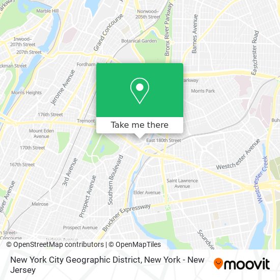 New York City Geographic District map