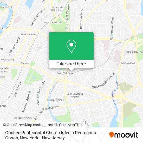 Mapa de Goshen Pentecostal Church Iglesia Pentecostal Gosen