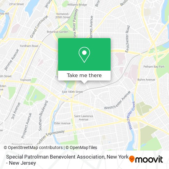 Special Patrolman Benevolent Association map