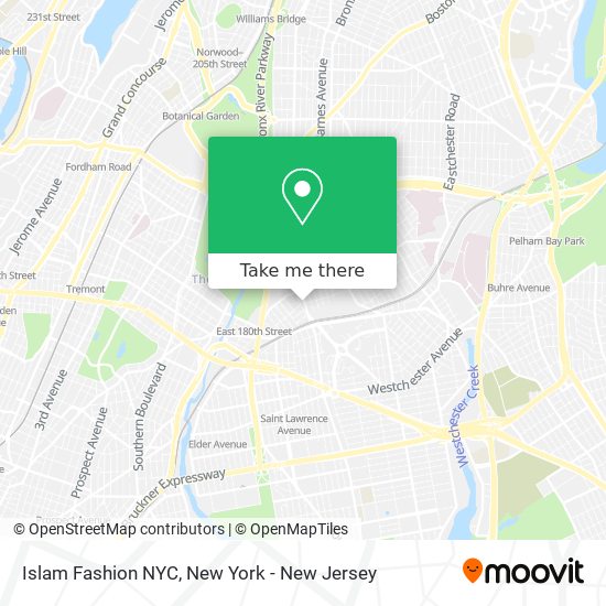 Islam Fashion NYC map