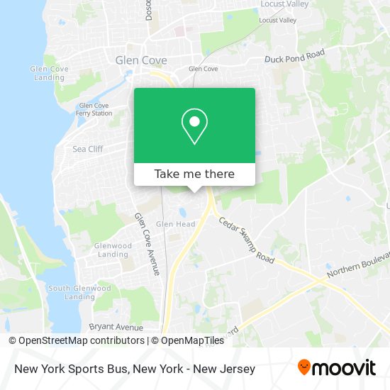 New York Sports Bus map